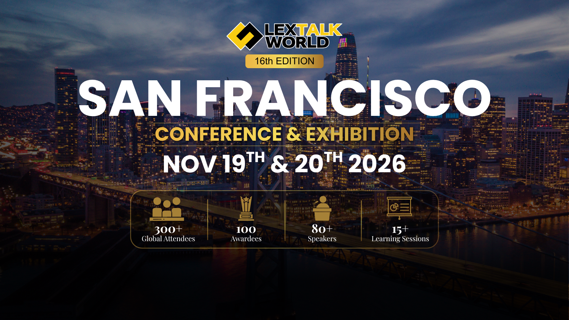 LexTalk Conference SFO 2026 Banner